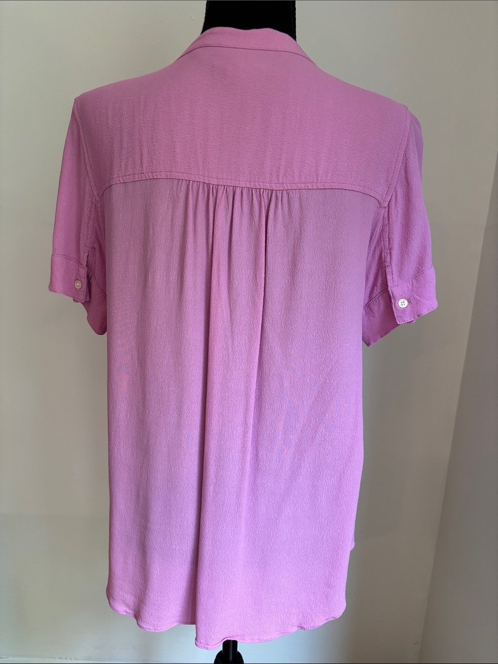Flawless J CREW pink gauze blouse shirt top SMALL - Picture 2 of 2